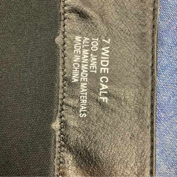 Kisses Black Boots Size 7 Wide Calf - Picture 10 of 13